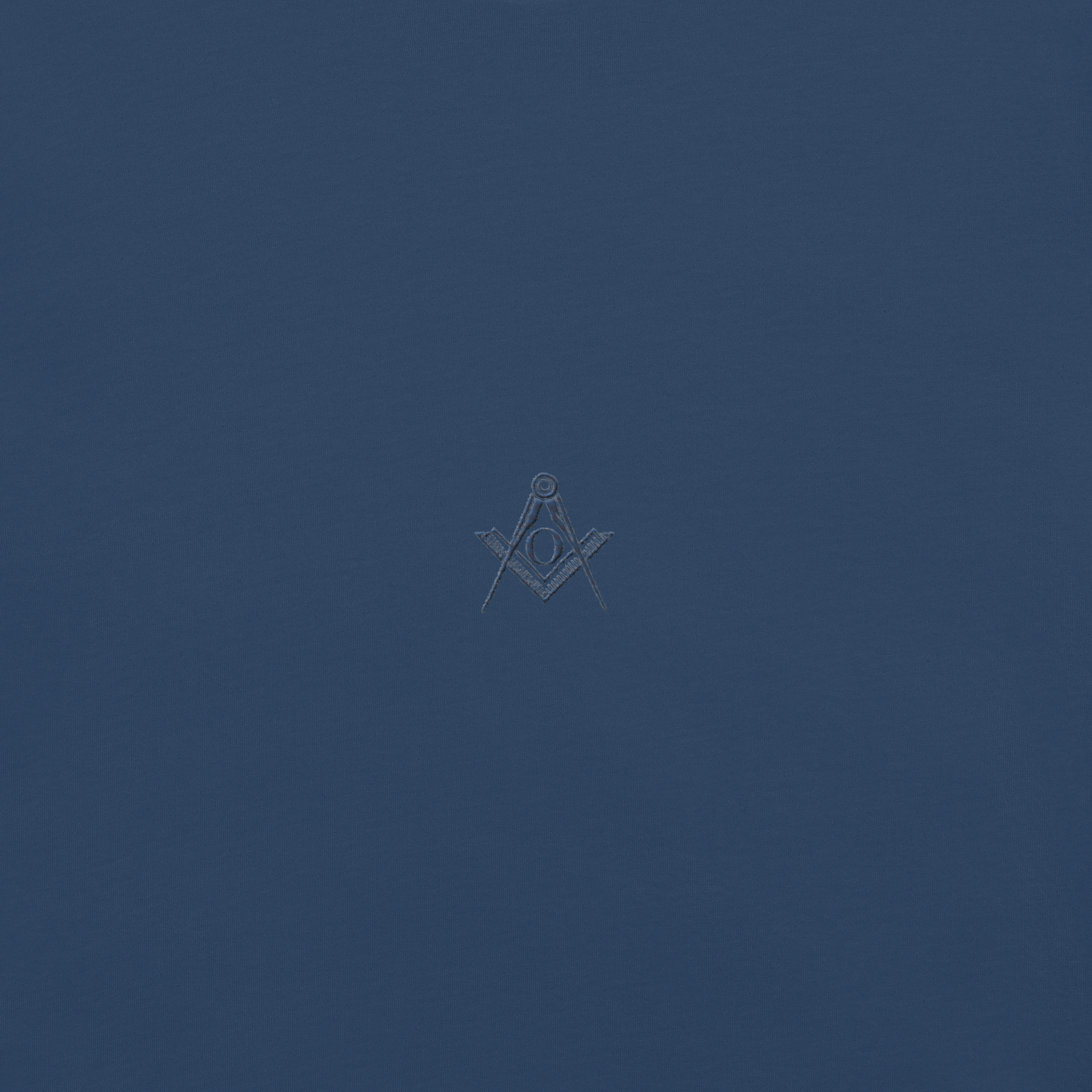 T-SHIRT WITH MATCHING EMBROIDERED SQUARE AND COMPASS